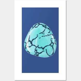 Turquoise Crystal Birthstone Posters and Art